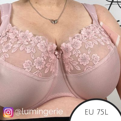 Gaia Lingerie Arianna Soft Bra Rose Underwired, soft cup bra with side support 70-105, D-L BS-814-ROZ