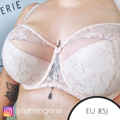 Gaia Lingerie Leta Semi Soft Bra Light Rose Pink Underwired, semi soft bra 65-105, D-L BS-1106-ROZ