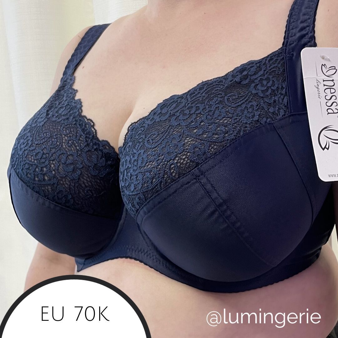 UK Ladies Plus Size Bra Non-Wired Full Cup No Padding Comfort Lace  Minimiser Bra 