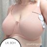 Parfait Lingerie Pearl UW Non-Padded Minimizer Bra Peach Beige-thumb Underwired, seamless minimizer bra with jacquard fabric. 70-95, D-H P60921-PCH