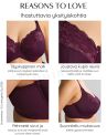 Sculptresse by Panache Amara UW Full Cup Bra - Plum-thumb Underwired non-padded full cup bra with stretch top cup. 75-105, E-O 11265-PLM