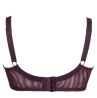 Plaisir Lush UW Lace Bra Burgundy-thumb Underwired, non padded, stretch lace bra. 75-100, D-H 41621-33/BUR