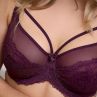 Plaisir Lush UW Lace Bra Burgundy-thumb Underwired, non padded, stretch lace bra. 75-100, D-H 41621-33/BUR
