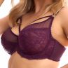 Plaisir Lush UW Lace Bra Burgundy-thumb Underwired, non padded, stretch lace bra. 75-100, D-H 41621-33/BUR