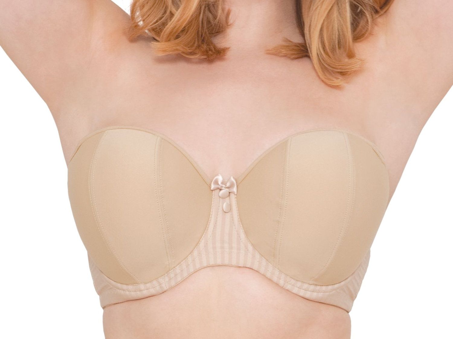 Curvy Kate Size 30E Luxe Strapless Bra In Biscotti #REF53