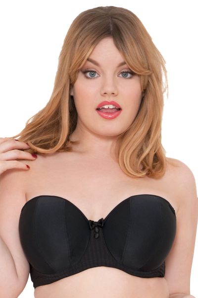 Curvy Kate Luxe Strapless Multiway Bra Black Underwired, padded, strapless multiway bra 60-90 D-M CK2601