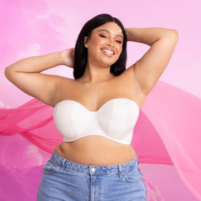 Curvy Kate Luxe *updated* Strapless Multiway Bra Pearl Ivory Underwired, padded, strapless multiway bra. 60-90 D-O CK2601-PIV