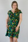  Maglanka Dress with Short Sleeves Birds of Paradise-thumb Empire cut jersey dress with short sleeves 38-48 1/2 & 2/3 SU-028-STR-SS22