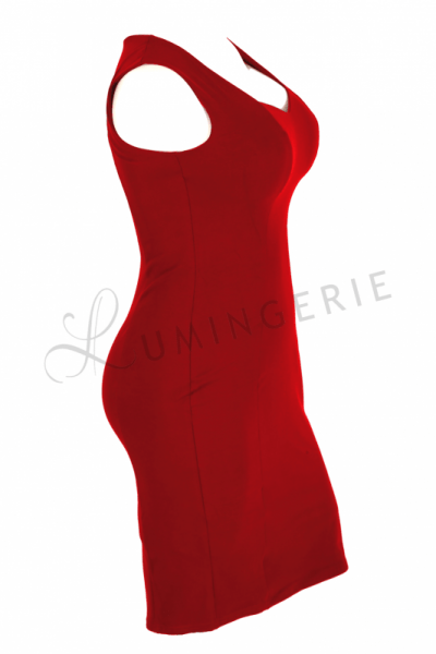 Urkye Mala Sleeveless Stretch Dress Red Sleeveless and versatile little red dress. 36-44 O/OO, OO/OOO SU-006