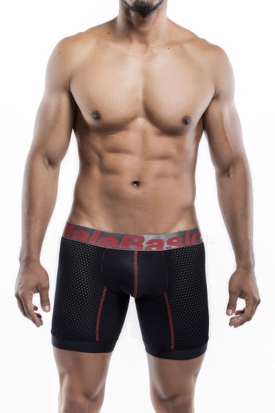 MaleBasics Performance Titanium+ boxer brief black MBP01 9 inch boxer 78% Nylon, 22% Spandex S-XL MBP01