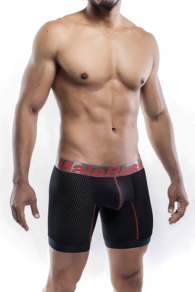 MaleBasics Performance Titanium+ boxer brief black MBP01 9 inch boxer 78% Nylon, 22% Spandex S-XL MBP01