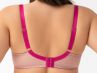 Gorsenia Malika Soft Bra Beige & Fuchsia-thumb Underwired, non-padded bra 65-100, D-M K764-BEF