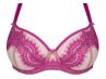 Gorsenia Malika Soft Bra Beige & Fuchsia-thumb Underwired, non-padded bra 65-100, D-M K764-BEF