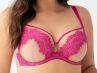 Gorsenia Malika Soft Bra Beige & Fuchsia-thumb Underwired, non-padded bra 65-100, D-M K764-BEF