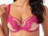 Gorsenia Malika Soft Bra Beige & Fuchsia-thumb Underwired, non-padded bra 65-100, D-M K764-BEF