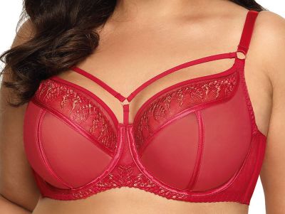 Novika Margot N°03 Soft Bra Ruby Red Underwired, soft cup bra 65-105, D-L MAR-No-03-RED