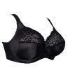 Plaisir Maria UW Full Cup Bra Black-thumb Underwired, non padded full cup bra with stretch lace top cups. 80-120, E-K 60025-1/BLK
