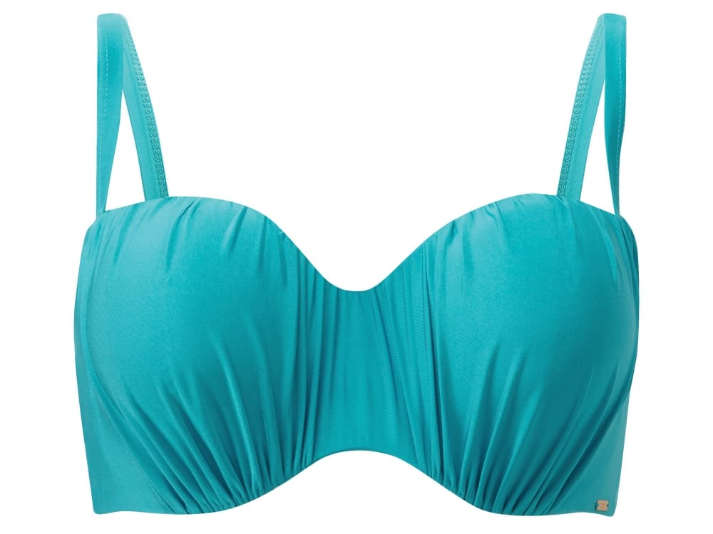 Panache Swimwear Marina Bandeau Bikini Turquoise Lumingerie bras and