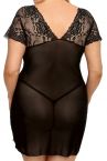 Anaïs apparel Anaïs+ Marina Lace Chemise Black-thumb  Plus sizes 