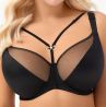 Gorsenia Marisa UW Soft Bra - Black-thumb Underwired, non-padded balconnet bra with a removable decorative strap on decoltee. 70-100, D-M G005
