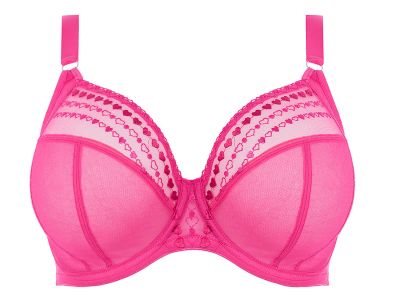 Elomi Matilda UW Plunge Bra Pink Kiss Underwired, full cup plunge bra 70-100, E-O EL8900-PKS
