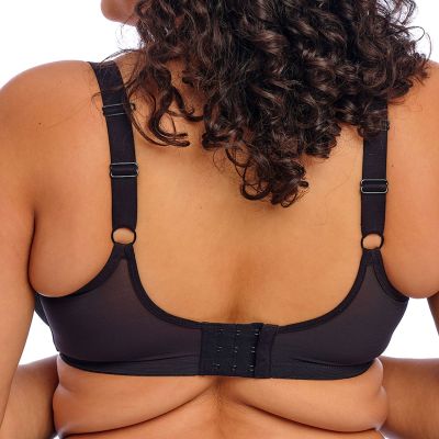 Elomi Matilda UW Plunge Bra Black Underwired, full cup plunge bra 70-100, E-O EL8900-BLK