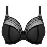 Elomi Matilda UW Plunge Bra Black-thumb Underwired, full cup plunge bra 70-100, E-O EL8900-BLK