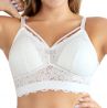 Parfait Lingerie Mia Daisy Longline NW Bralette Pearl White-thumb Underwired, fully boned longline strapless bustier bra. M-2XL, S+-3XL+ (D-L cups) P6142-PRL