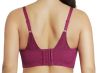 Parfait Lingerie Mia Dot Longline Bralette Blackberry-thumb Non-wired, bralette with removable cup padding. 65-90, D-H P6011-BLY