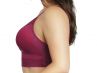 Parfait Lingerie Mia Dot Longline Bralette Blackberry-thumb Non-wired, bralette with removable cup padding. 65-90, D-H P6011-BLY