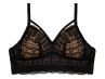 Parfait Lingerie Mia Lace Longline Bralette Black-thumb Non-wired, bralette with removable cup padding 65-95, D-H P5951-BLK