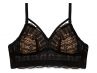 Parfait Lingerie Mia Lace Longline Bralette Black-thumb Non-wired, bralette with removable cup padding 65-95, D-H P5951-BLK