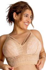 Mia Lace Longline Bralette Bare