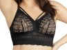 Parfait Lingerie Mia Lace Longline Bralette Black-thumb Non-wired, bralette with removable cup padding 65-95, D-H P5951-BLK