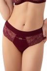 Gorsenia Mila Briefs Burgundy-thumb Midi briefs with medium high waist. L/40 - 4XL/48 K957-deep-red