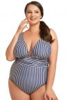 Nessa Milano One-Piece NW Swimsuit Navy/Ecru-thumb  M-3XL N543-NA-EC