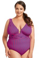 Milano One-Piece NW Swimsuit Fuchsia/Blue