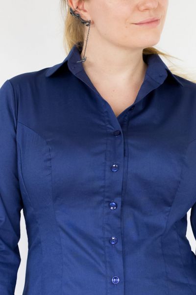 Urkye Minimal Long Sleeved Button Up Shirt Navy Tight-fitting, formed button up shirt with long sleeves 36-46 1/2 & 1/3 KO-006-GRA-2021