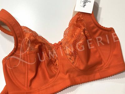 Miss Mary Lovely Lace Non-Wired Bra Orange Non-wired full cup bra with extra wide straps. 80-115 D-H MM-2105-18