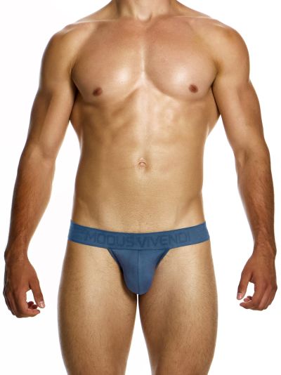 Modus Vivendi Bamboo thong indigo Thong 93% Bamboo, 7% Spandex S-XL 13411_indigo