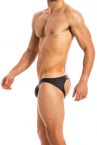 Modus Vivendi High tech bottomless low cut brief black-thumb Bottomless Low cut brief 92% Polyester, 8% Elastane S-XL 14811