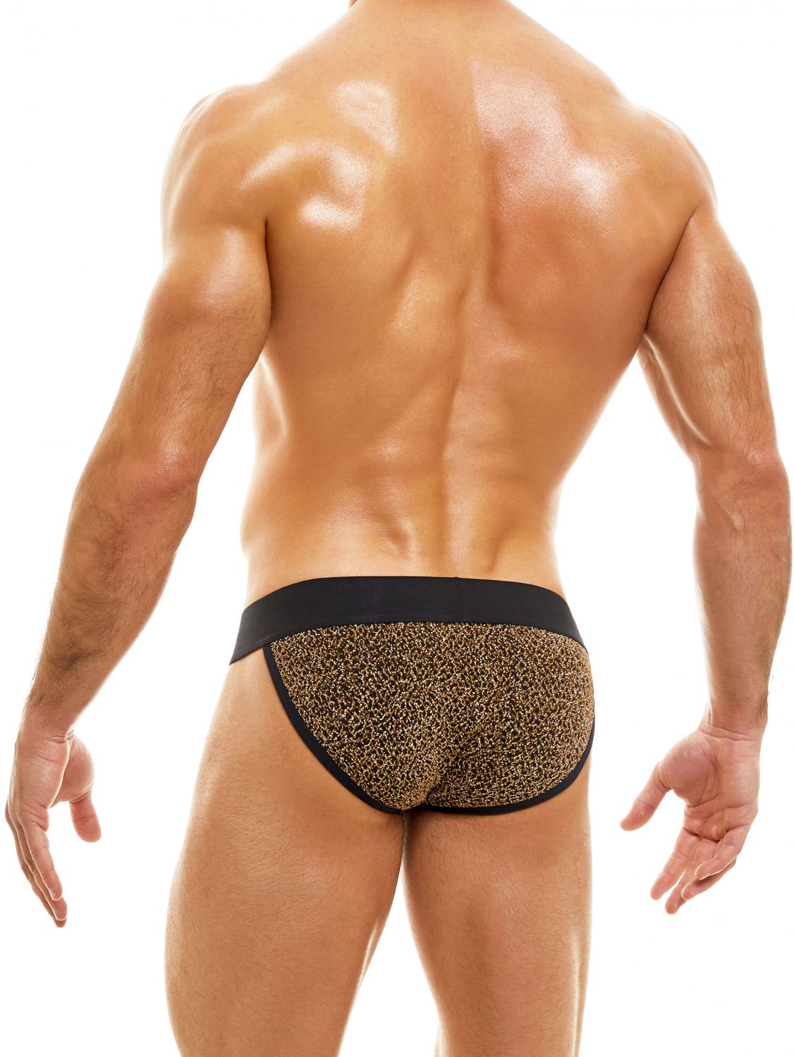 Modus Vivendi King cheetah tanga brief rose gold