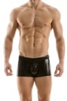 Modus Vivendi Latex Look Bottomless Boxer black-thumb Bottomless Boxer 100% Polyester S-XL 11221-1