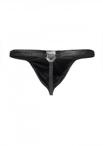 Modus Vivendi Latex thong black Thong 100% Polyester S-XL 11212