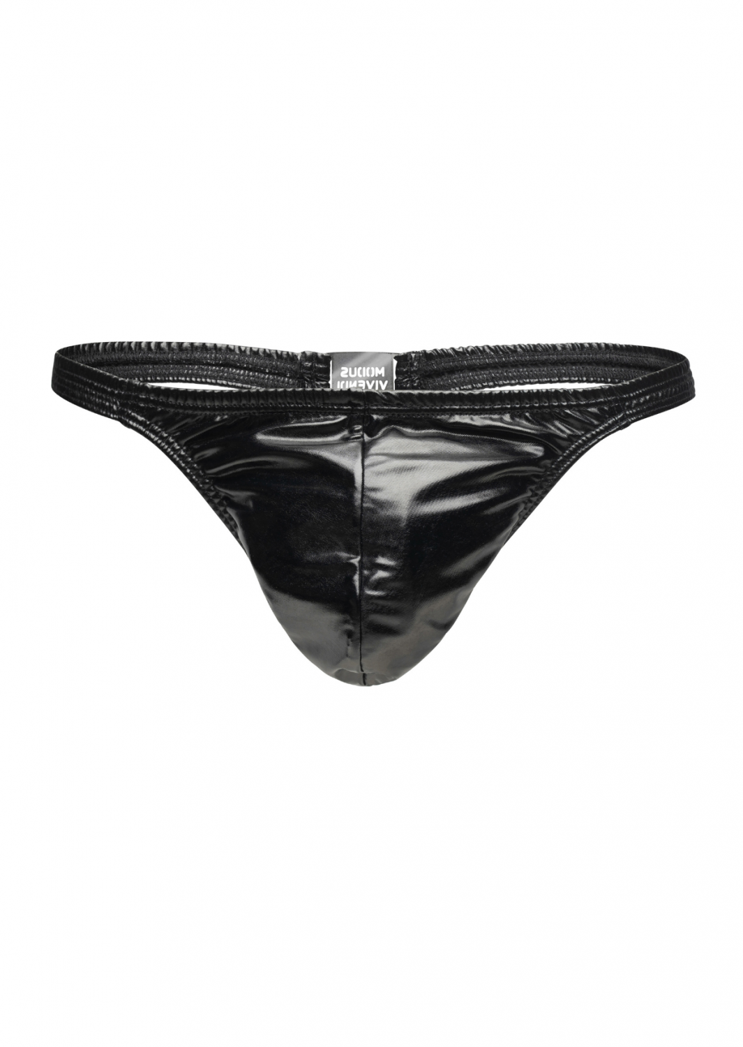 Black Faux Latex Bikini Briefs Men - Modus Vivendi Briefs