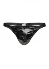 Modus Vivendi Latex thong black-thumb Thong 100% Polyester S-XL 11212