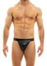 Modus Vivendi Leather look tanga brief black-thumb Tanga 100% Polyester S-XL 20512