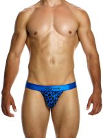 Leopard thong blue