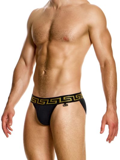 Modus Vivendi Meander tanga brief black Tanga brief 95% Cotton, 5% Elastan S-XL 11615