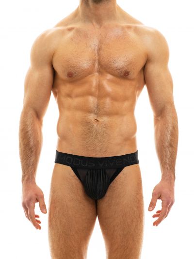 Modus Vivendi Tiffanys velvet jockstrap black Jockstrap 92% Polyester, 8% Elastane S-XL 12011
